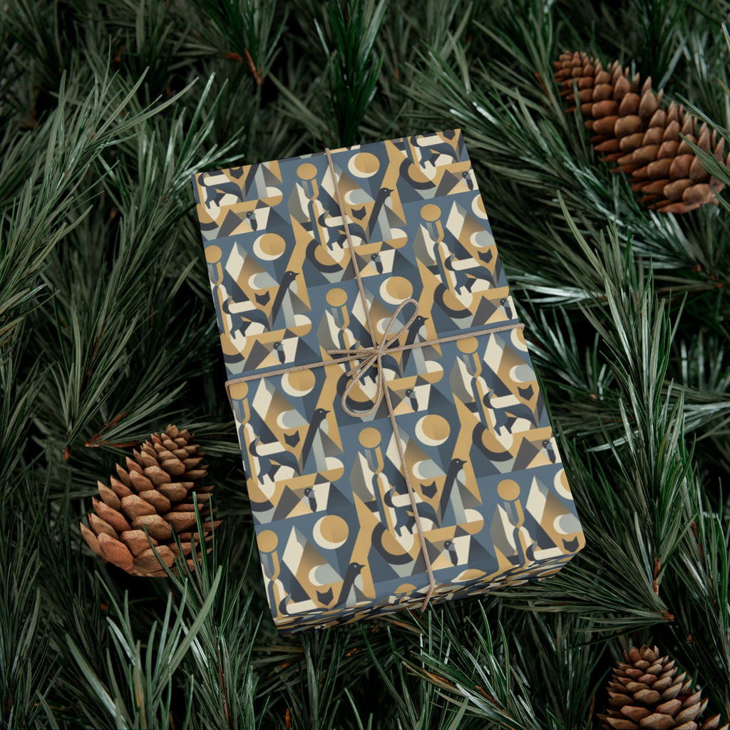 Abstract Geometric Pattern Gift Wrap Papers | Midcentury Modern Wrapping Paper