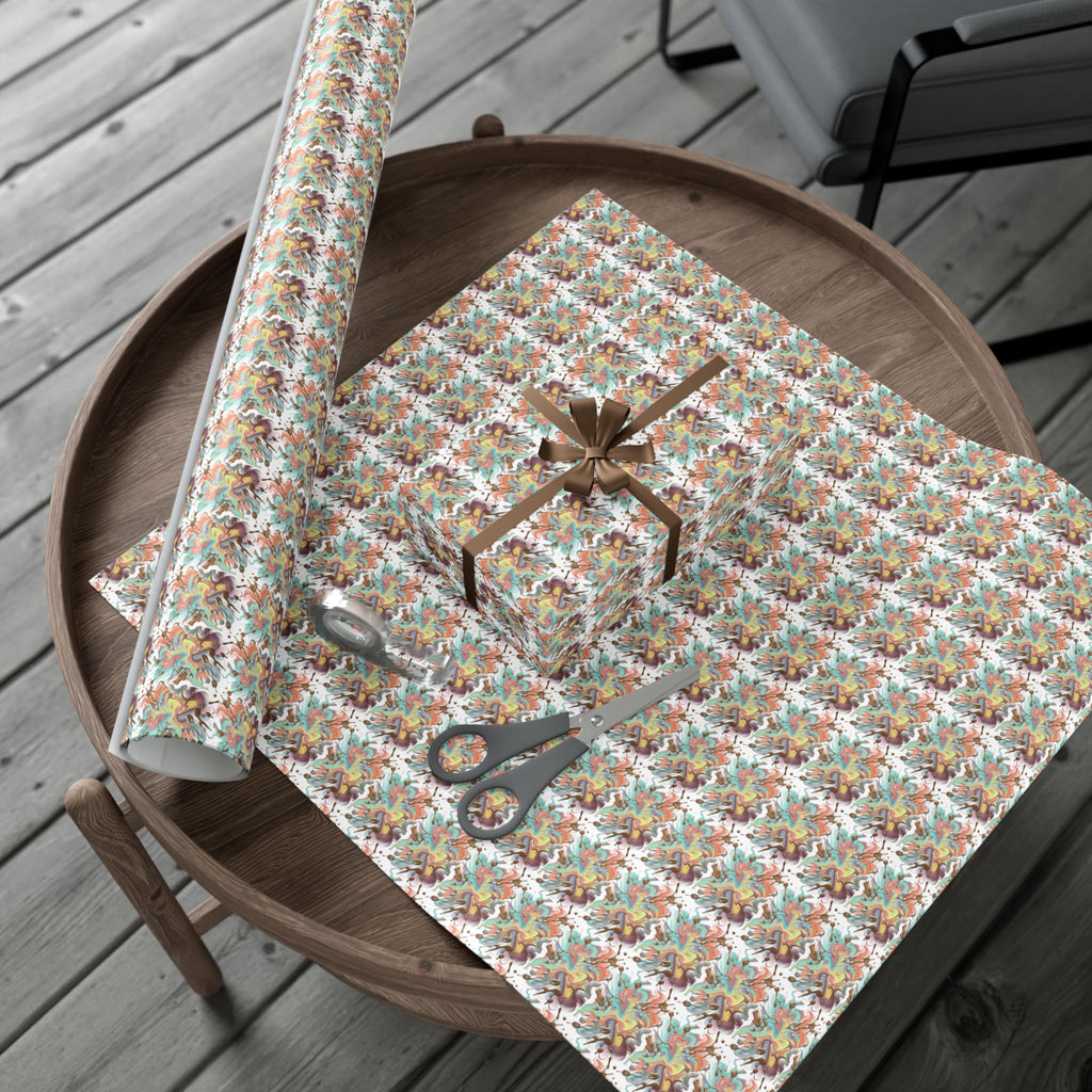Abstract Watercolor Gift Wrap Paper | Wrapping Paper Roll