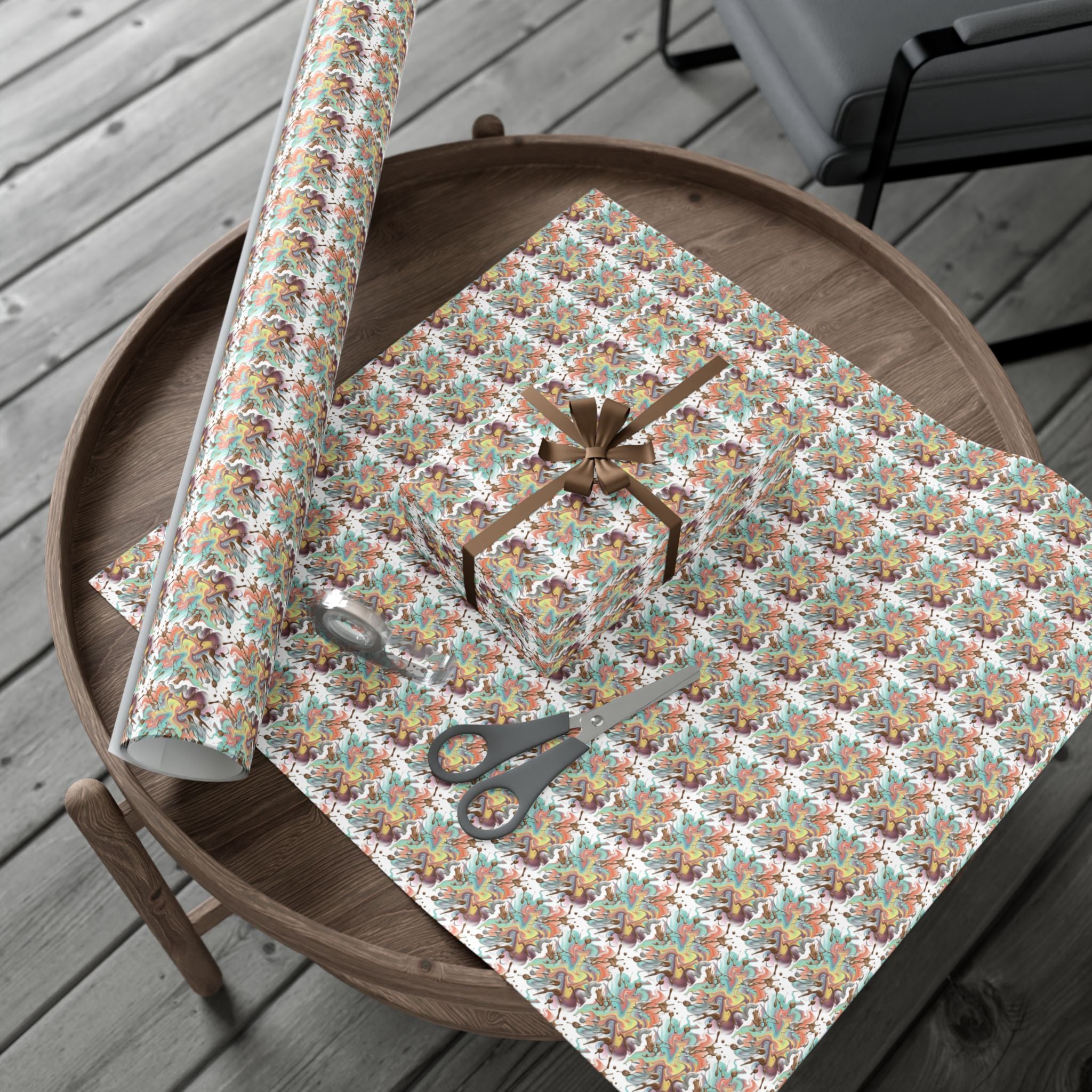 Abstract Watercolor Gift Wrap Paper | Wrapping Paper Roll