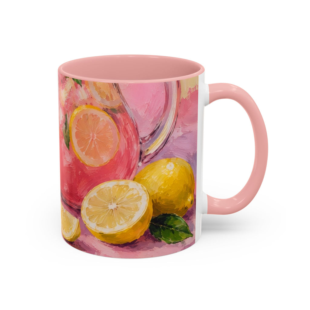 Pink Lemonade Paint Ceramic Mug