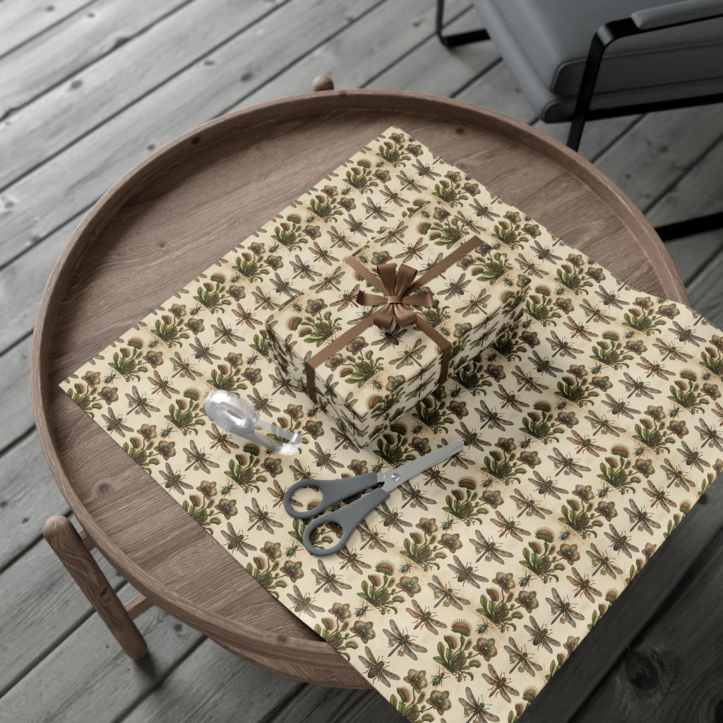 Muted Floral Pattern Gift Wrap Papers | Botanical Wrapping Paper Roll