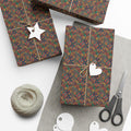 Heart Mandala Gift Wrap Paper | Fall Bouquet Wrapping Paper