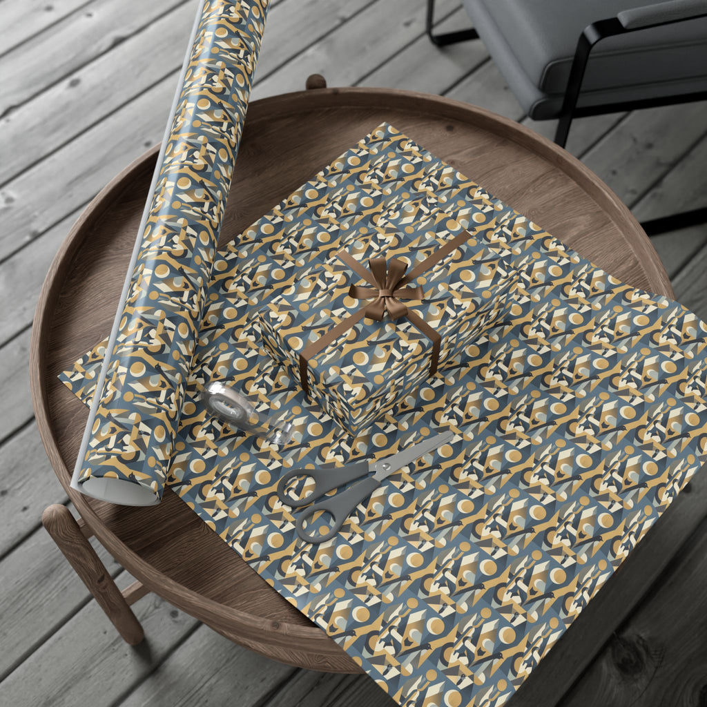 Abstract Geometric Pattern Gift Wrap Papers | Midcentury Modern Wrapping Paper
