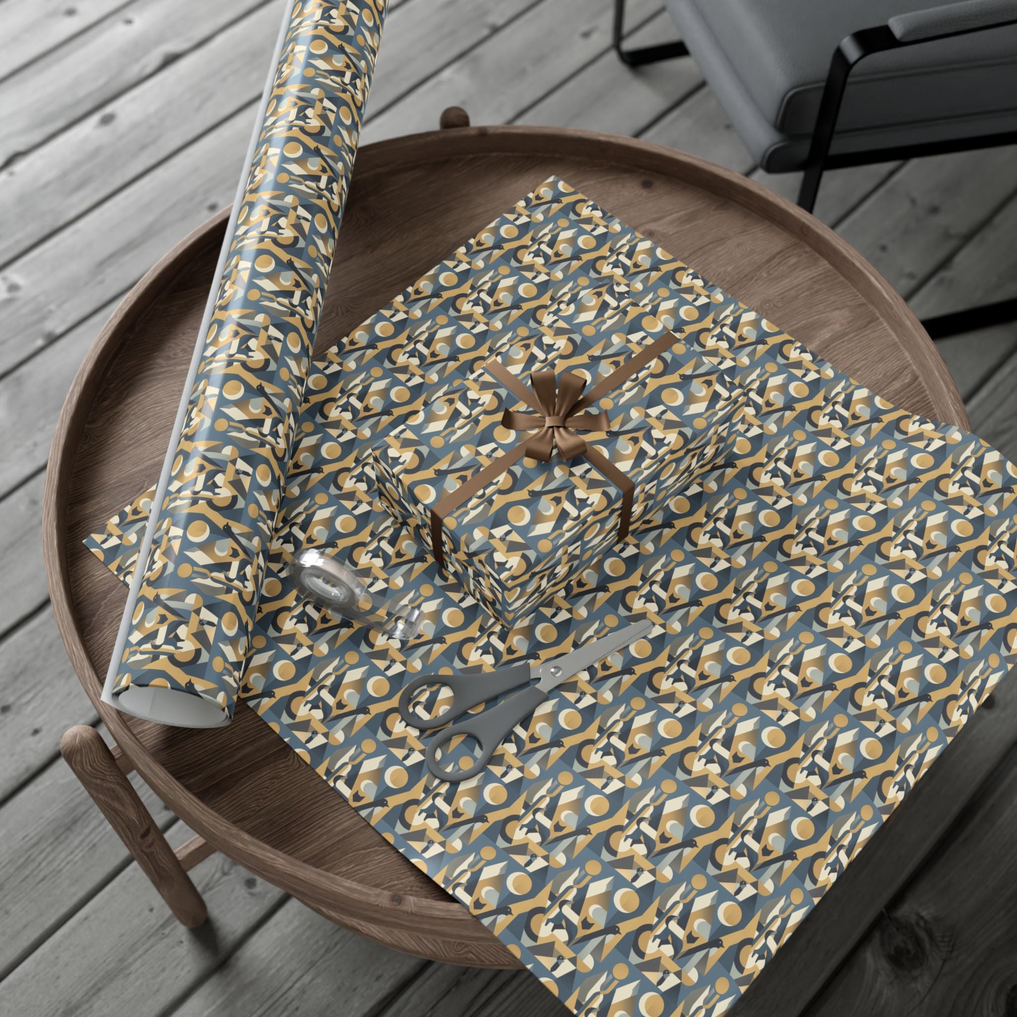 Abstract Geometric Pattern Gift Wrap Papers | Midcentury Modern Wrapping Paper