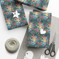 Tropical Floral Pattern Gift Wrap Papers | Botanical Jungle Wrapping Paper Roll