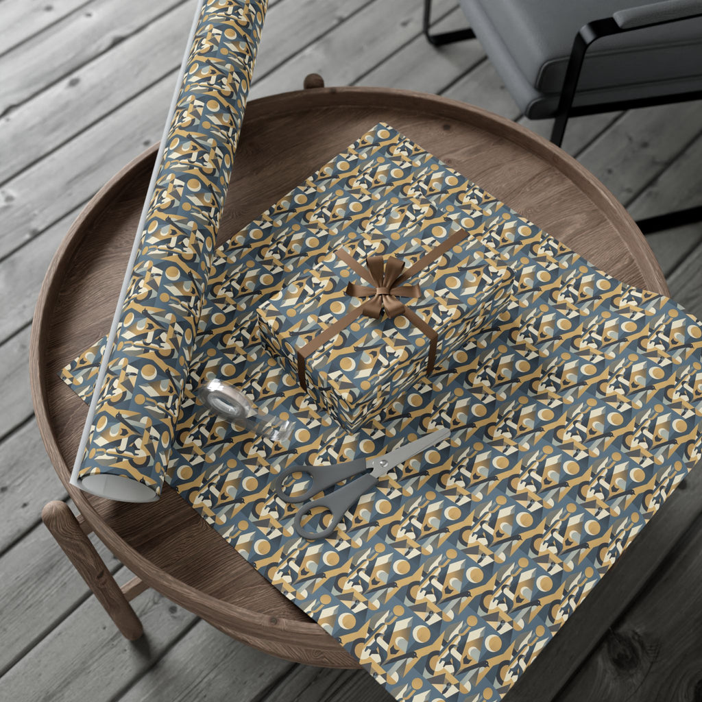 Abstract Geometric Pattern Gift Wrap Papers | Midcentury Modern Wrapping Paper